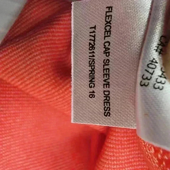 Toad & Co Dress Womans Large Orange Pockets Tencel Cotton Athleisure Sports - Picture 13 of 14